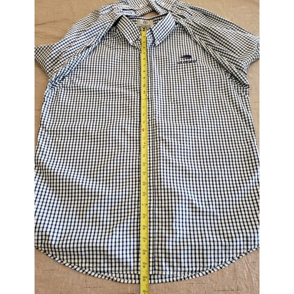 Vantage US Open Shirt Men's Large Gingham Button Down Tennis Checkered Long Slve - Picture 13 of 14